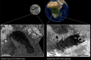 Un lago efímero 'africano' en la luna Titán de Saturno