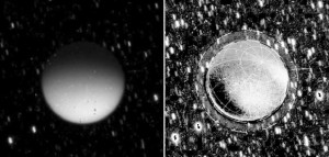 Las Cassini descubre que Titán brilla en la oscuridad