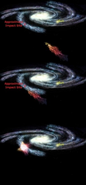 Una Masiva Nube de Gas Colisionará Contra Nuestra Galaxia