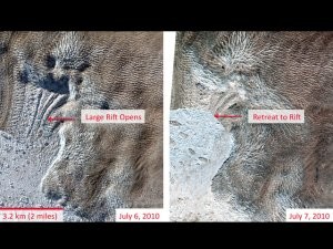 NASA: Inmenso glaciar se desprende en Groenlandia