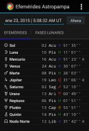 Nueva App Android: Efemérides Astropampa Nueva App Android: Efemérides Astropampa